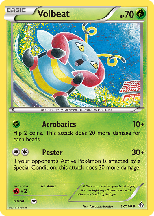 Volbeat 17/160 Common | Primal Clash | Pokemon Card
