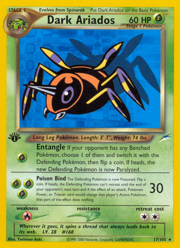 Dark Ariados 17/105 Rare | Neo Destiny | Pokemon Card