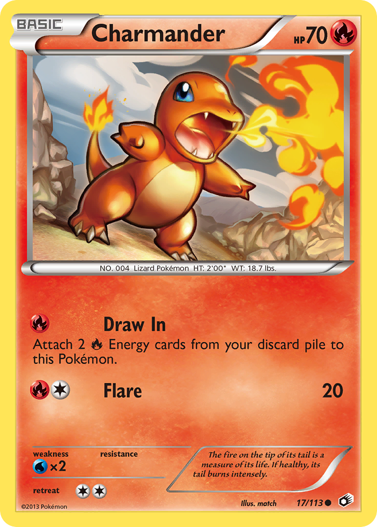 Charmander 17/113 Common | Legendary Treasures | Pokemon Card
