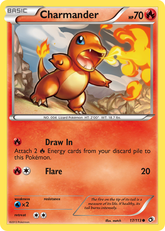 Charmander 17/113 Common | Legendary Treasures | Pokemon Card