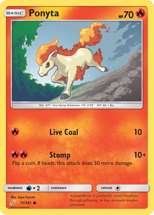 Ponyta 17/181 Common | Team Up | Pokemon Card