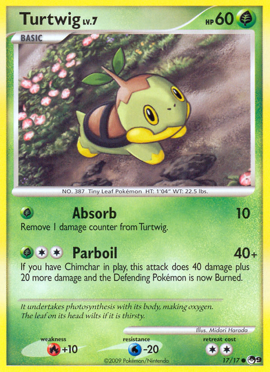 Turtwig 17/17 Common | POP Series 9 | Pokemon Card