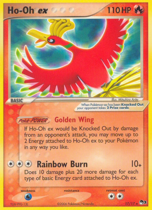 Ho-Oh ex 17/17 Rare | POP Series 3 | Pokemon Card