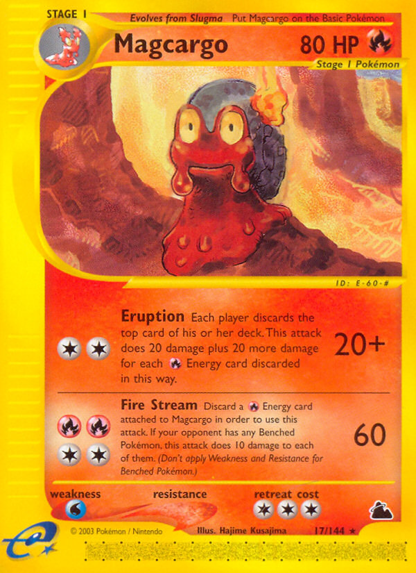 Magcargo 17/144 Rare | Skyridge | Pokemon Card