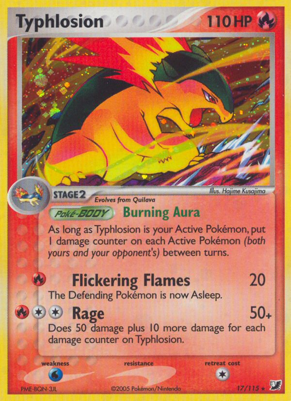 Typhlosion 17/115 Rare Holo | Unseen Forces | Pokemon Card