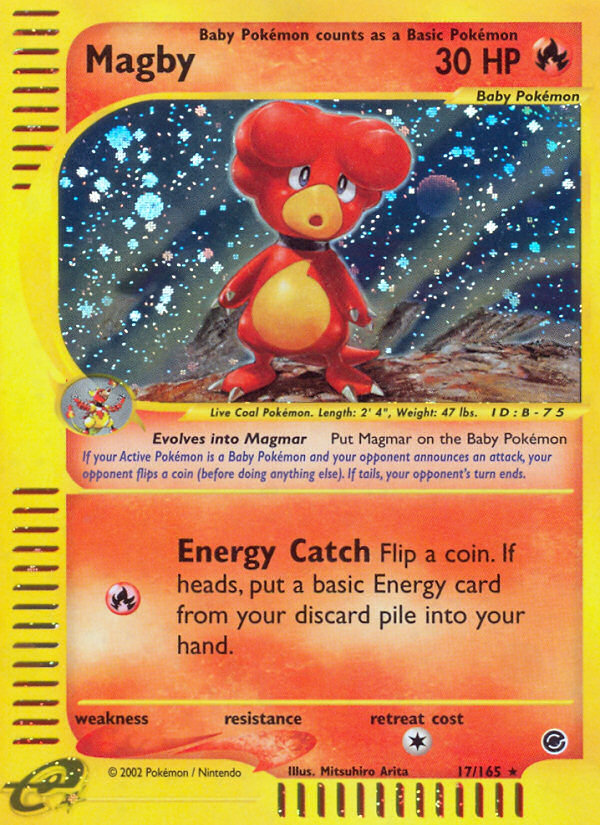 Magby 17/165 Rare Holo | Expedition Base Set | Pokemon Card