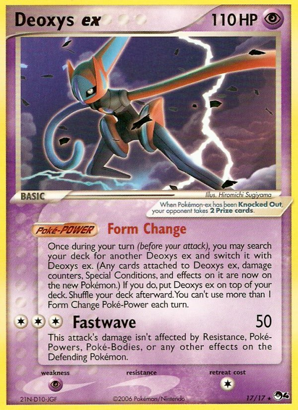 Deoxys ex 17/17 Rare | POP Series 4 | Pokemon Card