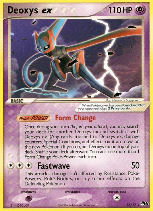 Deoxys ex 17/17 Rare | POP Series 4 | Pokemon Card