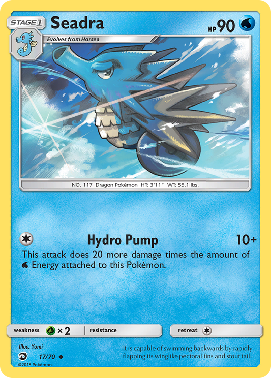Seadra 17/70 Uncommon | Dragon Majesty | Pokemon Card