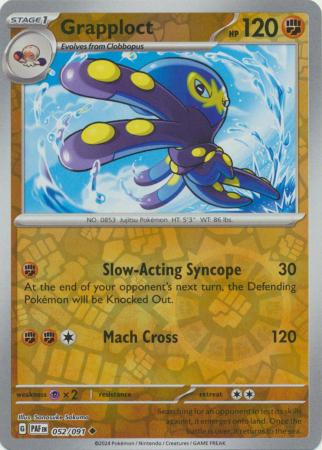 Grapploct 52/91 Reverse Holo | Paldean Fates | Pokemon Card