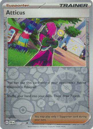 Atticus 77/91 Reverse Holo | Paldean Fates | Pokemon Card