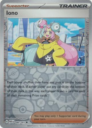 Iono 80/91 Reverse Holo | Paldean Fates | Pokemon Card