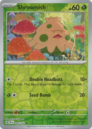 Shroomish 6/162 Reverse Holo | Temporal Forces | Pokemon Card