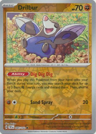 Drilbur 85/162 Reverse Holo | Temporal Forces | Pokemon Card