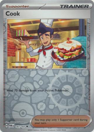 Cook 147/167 Reverse Holo | Twilight Masquerade | Pokemon Card