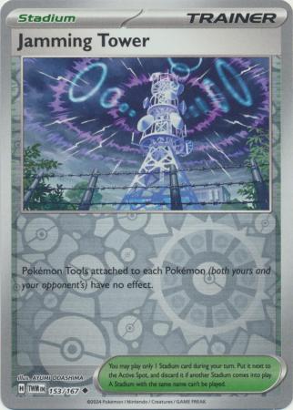 Jamming Tower 153/167 Reverse Holo | Twilight Masquerade | Pokemon Card