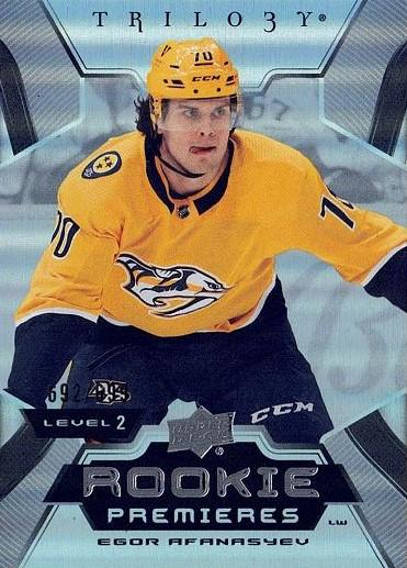 Egor Afanasyev #180 Nashville Predators | 2023-24 Upper Deck Trilogy | NHL Trading Card