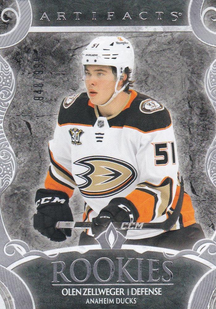 Olen Zellweger #180 Anaheim Ducks | 2024-25 Upper Deck Artifacts | NHL Trading Card