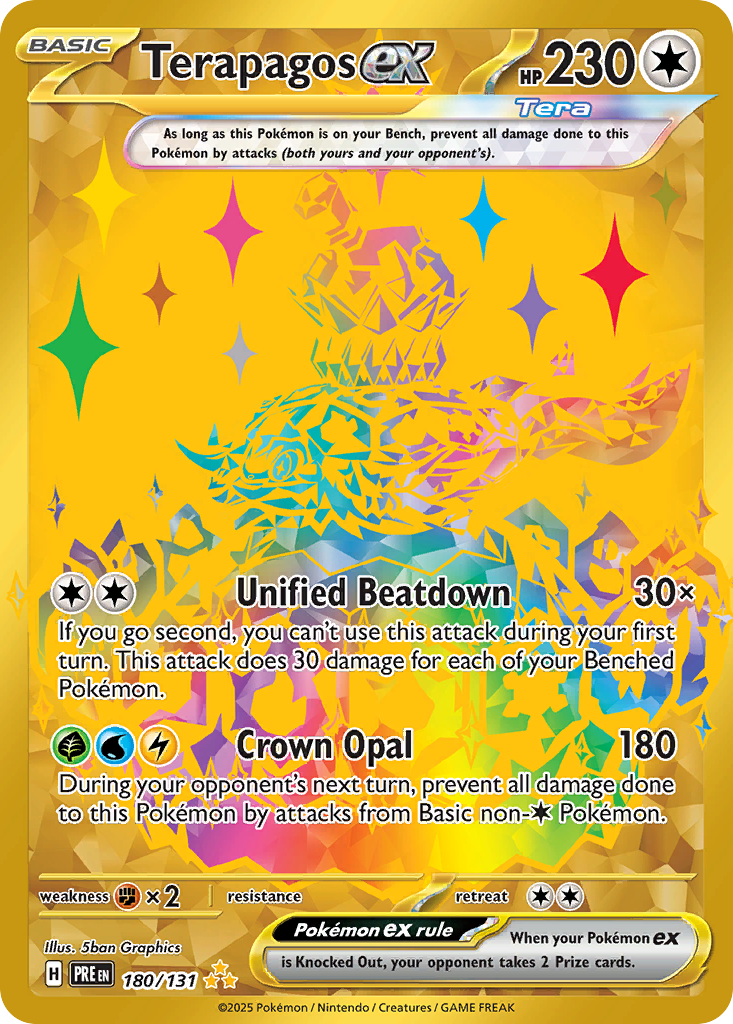 Terapagos ex 180/131 Hyper Rare | Prismatic Evolutions | Pokemon Card