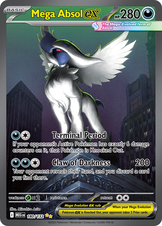 Mega Absol ex 180/132 Special Illustration Rare | Mega Evolution | Pokemon Card