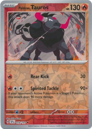 Paldean Tauros 101/191 Reverse Holo | Surging Sparks | Pokemon Card