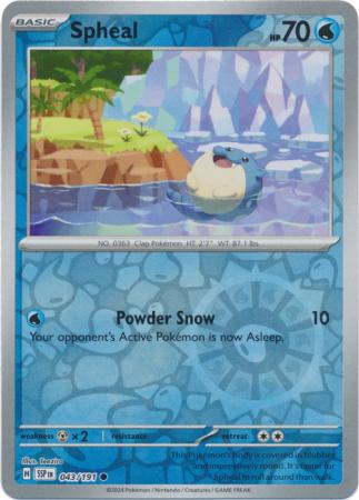 Spheal 43/191 Reverse Holo | Surging Sparks | Pokemon Card