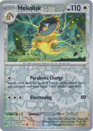 Heliolisk 155/191 Reverse Holo | Surging Sparks | Pokemon Card