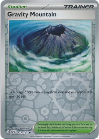 Gravity Mountain 177/191 Reverse Holo | Surging Sparks | Pokemon Card