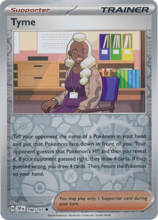 Tyme 190/191 Reverse Holo | Surging Sparks | Pokemon Card