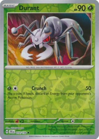 Durant 14/159 Reverse Holo | Journey Together | Pokemon Card