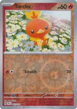 Torchic 22/159 Reverse Holo | Journey Together | Pokemon Card