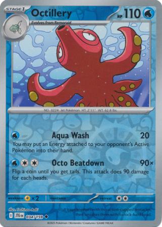 Octillery 34/159 Reverse Holo | Journey Together | Pokemon Card