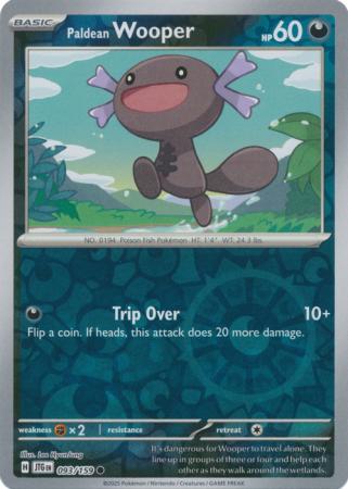 Paldean Wooper 93/159 Reverse Holo | Journey Together | Pokemon Card