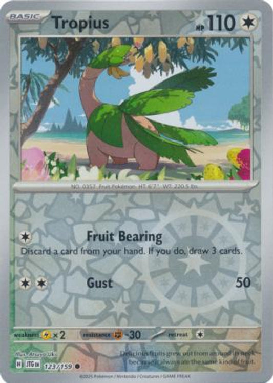 Tropius 123/159 Reverse Holo | Journey Together | Pokemon Card