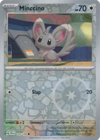 Minccino 125/159 Reverse Holo | Journey Together | Pokemon Card