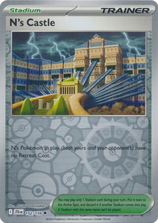 N's Castle 152/159 Reverse Holo | Journey Together | Pokemon Card