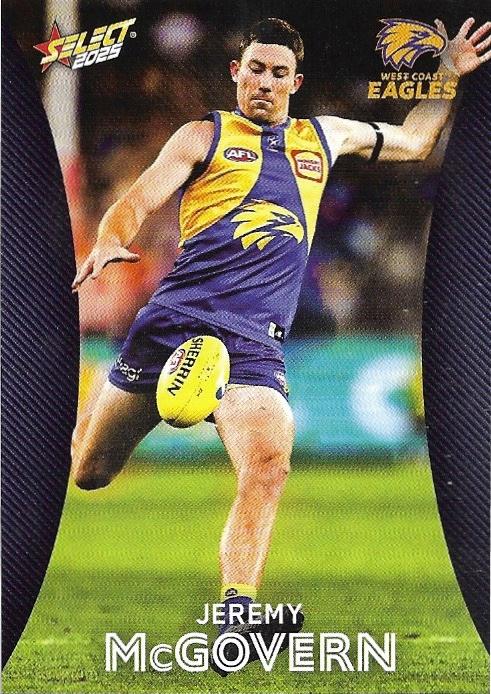 Jeremy McGovern #182 West Coast Eagles | 2025 Select AFL Footy Stars | Trading Card