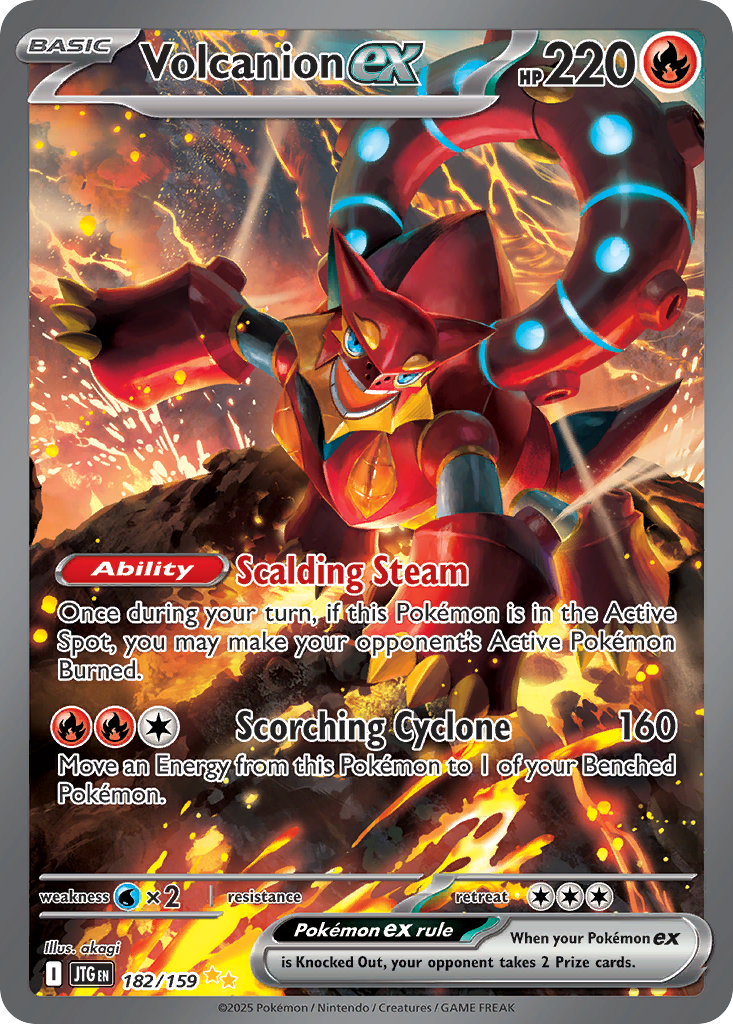 Volcanion ex 182/159 Special Illustration Rare | Journey Together | Pokemon Card