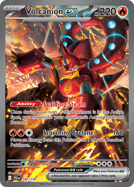 Volcanion ex 182/159 Special Illustration Rare | Journey Together | Pokemon Card