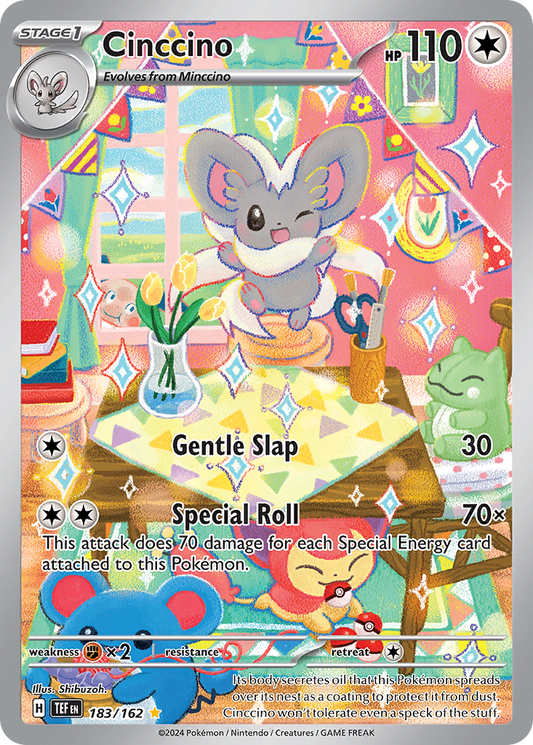 Cinccino 183/162 Illustration Rare | Temporal Forces | Pokemon Card