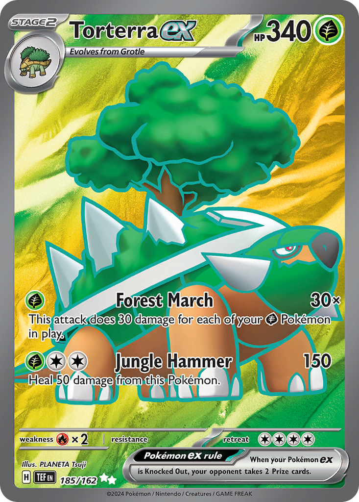 Torterra ex 185/162 Ultra Rare | Temporal Forces | Pokemon Card
