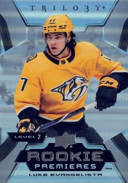 Luke Evangelista #186 Nashville Predators | 2023-24 Upper Deck Trilogy | NHL Trading Card