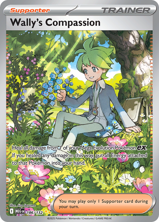 Wally's Compassion 186/132 Special Illustration Rare | Mega Evolution | Pokemon Card