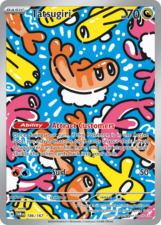 Tatsugiri 186/167 Illustration Rare | Twilight Masquerade | Pokemon Card