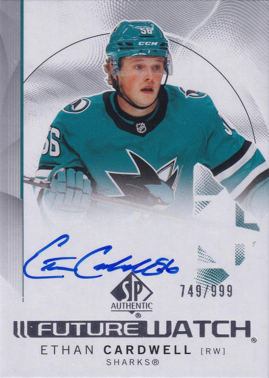 Ethan Cardwell #187 San Jose Sharks | 2024-25 SP Authentic | NHL Trading Card