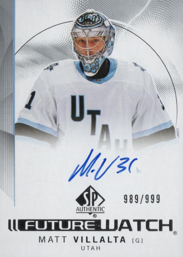 Matt Villalta #189 Utah Hockey Club | 2024-25 SP Authentic | NHL Trading Card
