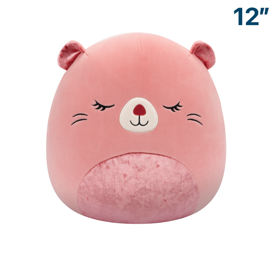 Darlene the Peach Beaver ~ 12" Velvet Squad Squishmallow Plush
