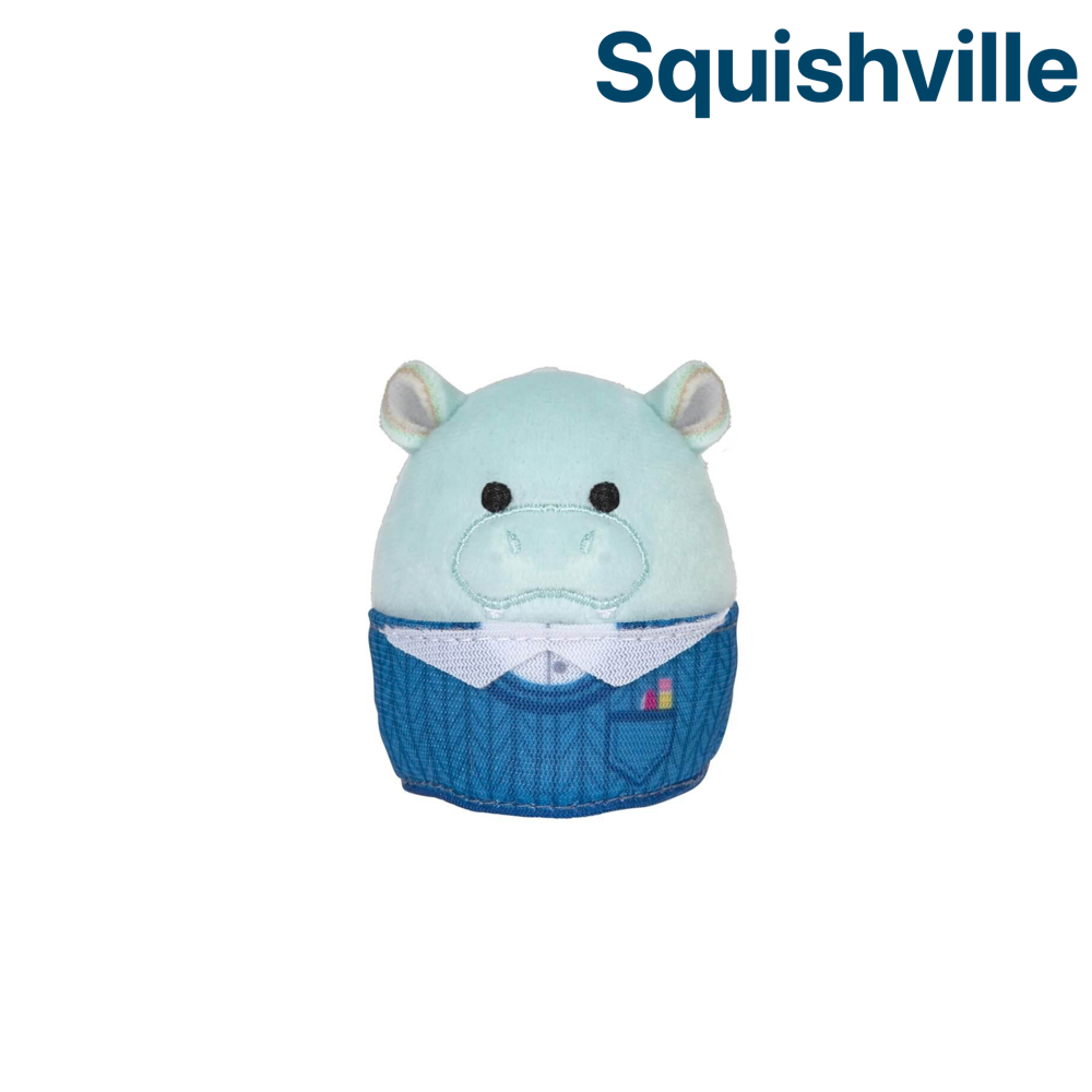 Hank the Hippo with Shirt ~ 2" Individual SERIES 10 Squishville by Squishmallows