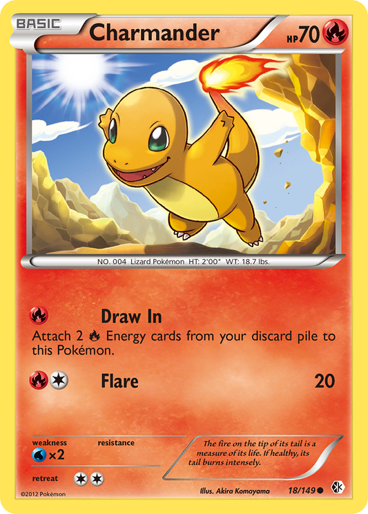 Charmander 18/149 Common | Boundaries Crossed | Pokemon Card