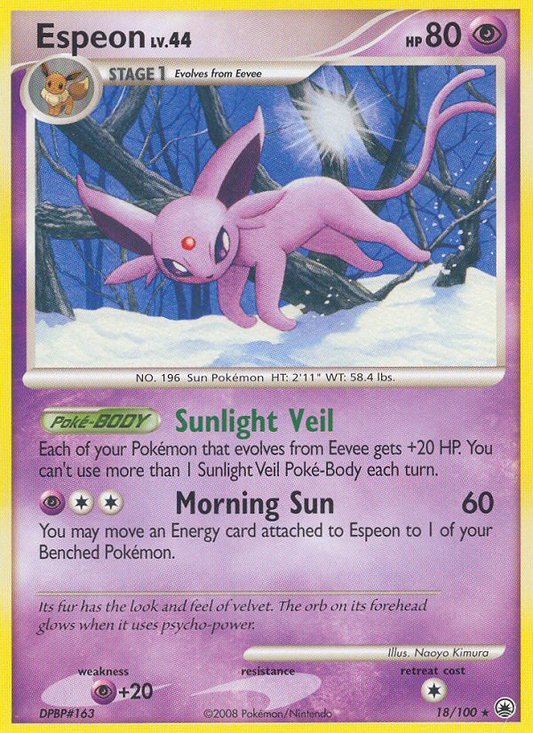 Espeon 18/100 Rare | Majestic Dawn | Pokemon Card